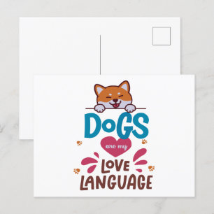 Hunde sind meine Liebe Postkarte