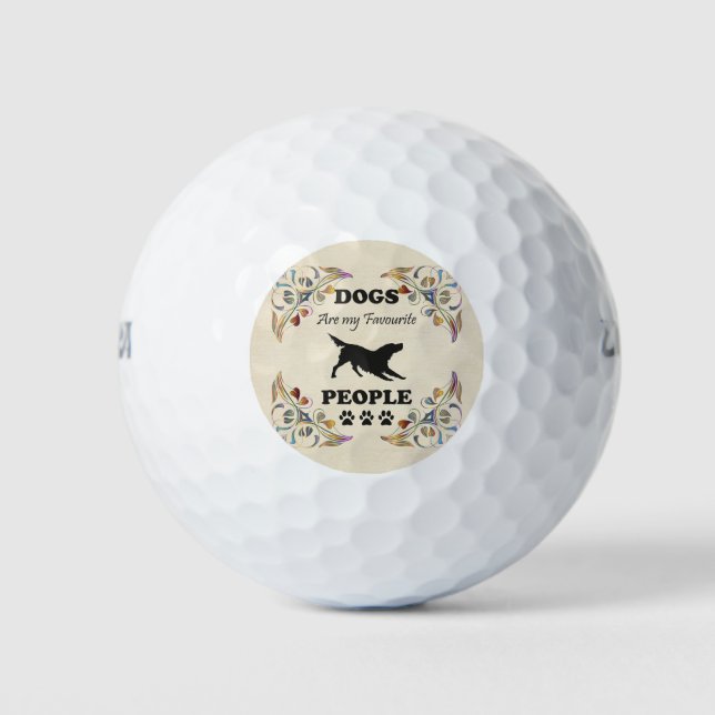 Hunde sind meine Lieblings-Golf-Ball Golfball (Vorderseite)