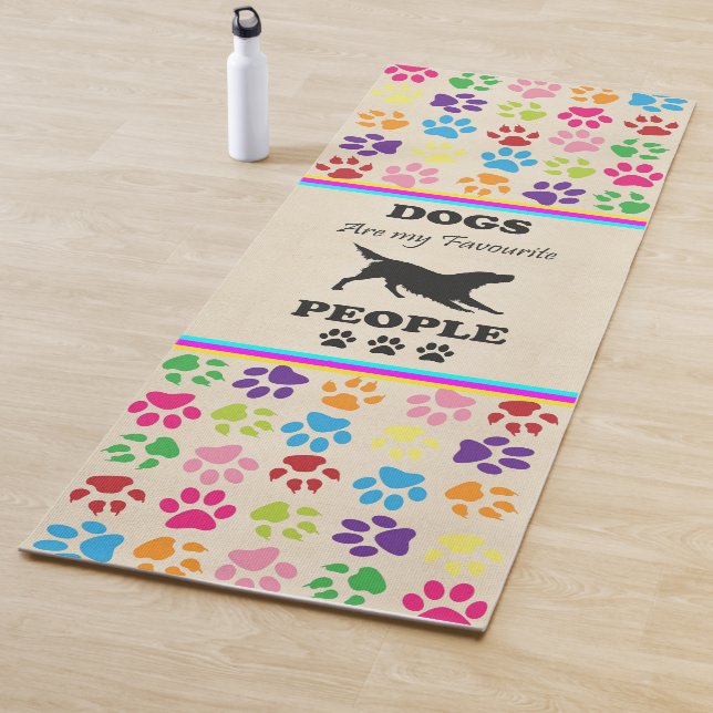 Hunde sind meine Lieblings-Yoga-Matte Yogamatte (Beispiel)