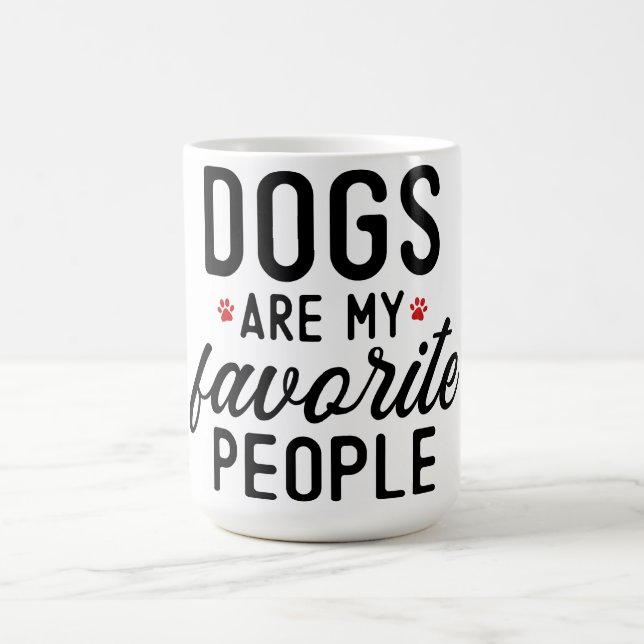 Hunde sind meine Lieblingsmenschen Kaffeetasse (Mittel)