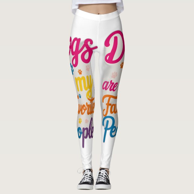 Hunde sind meine Lieblingsmenschen Leggings (Vorderseite)