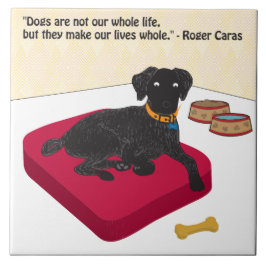 Hunde sind nicht unser ganzes Leben lang. Fliese