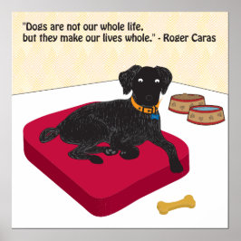 Hunde sind nicht unser ganzes Lebensplakat Poster