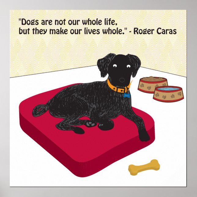 Hunde sind nicht unser ganzes Lebensplakat Poster (Vorne)