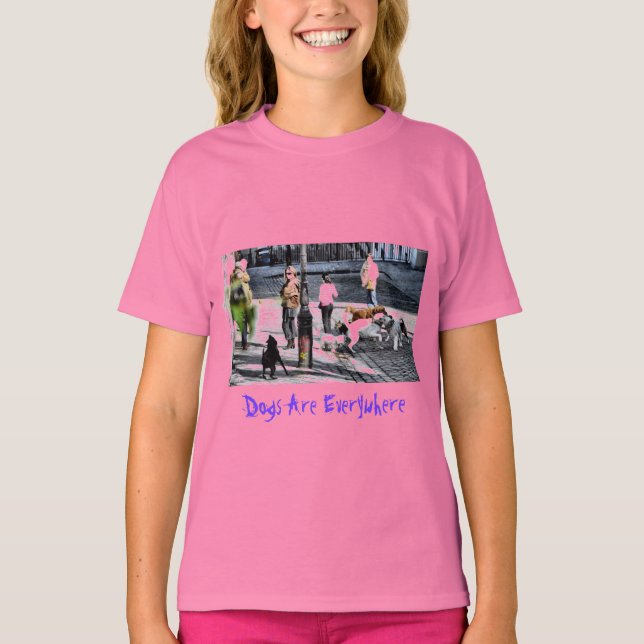 Hunde sind überall - Paris T-Shirt (Vorderseite)