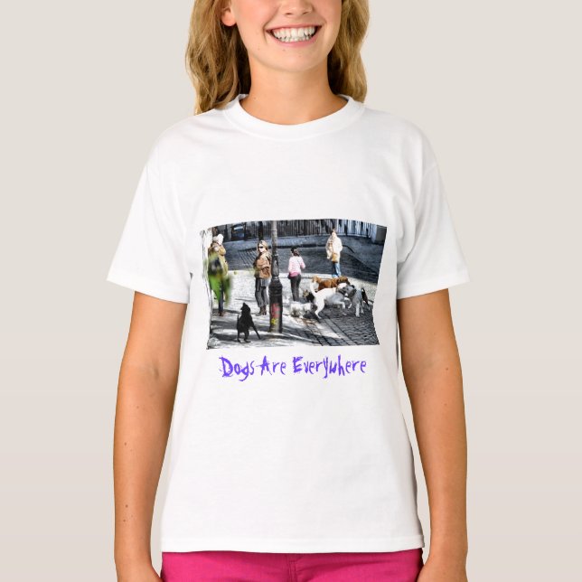Hunde sind überall - Paris T-Shirt (Vorderseite)
