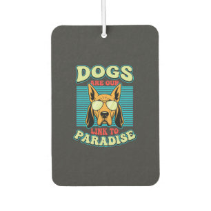 Hunde sind unser Bindeglied zur Paradies-Retro-Vek Autolufterfrischer
