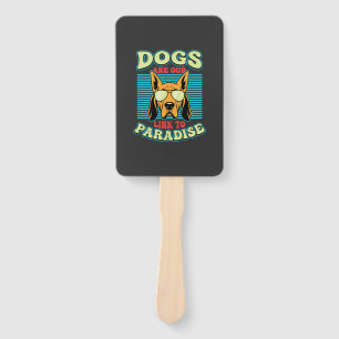 Hunde sind unser Bindeglied zur Paradies-Retro-Vek Fächer