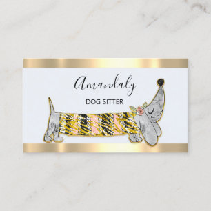 Hunde Sitter Boutique Mode Visitenkarte
