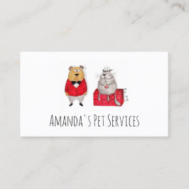 Hunde Sitter Cat Sitter Pet Services wachsen Visitenkarte