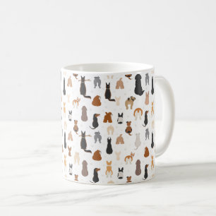 Hunde sitzen hinten kaffeetasse