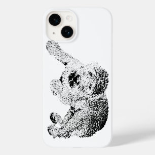 Hunde-Skizze-Handyhülle – minimalistisches liegend Case-Mate iPhone 14 Hülle
