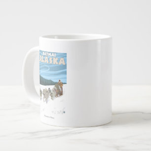 Hunde Sledding Scene - Katmai, Alaska Jumbo-Tasse