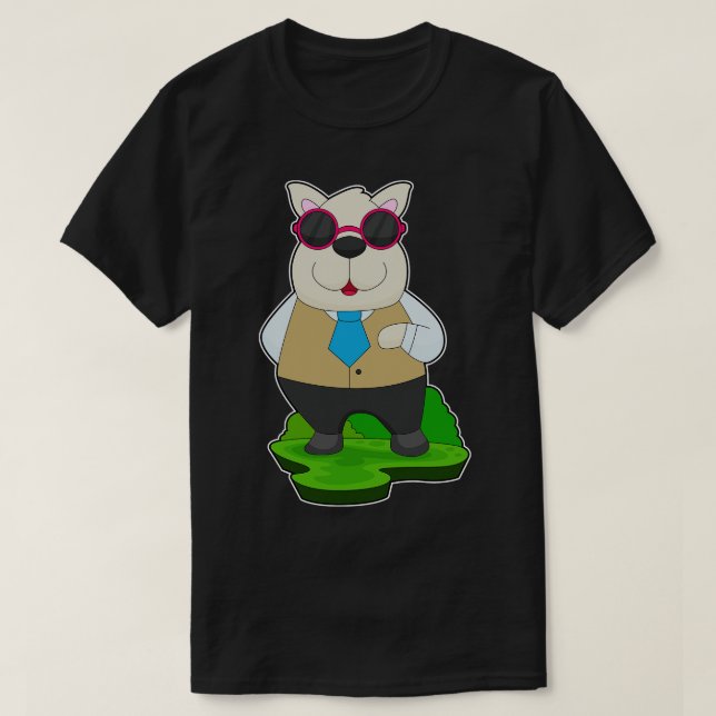 Hunde-Sonnenbrille T-Shirt (Design vorne)