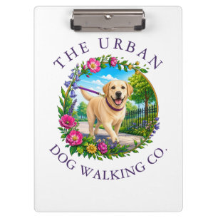 Hunde-Spaziergang-Clipboard mit Labrador Klemmbrett