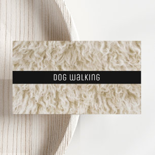 Hunde-Spaziergang-Geschäftskarten Minimal Einfach Visitenkarte