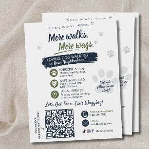 Hunde Spaziergang Haustier Betreuung Geschäfts Fly Flyer
