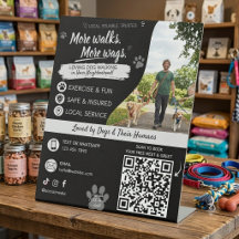 Hunde Spaziergang Haustiersitting mit QR-Code Gesc