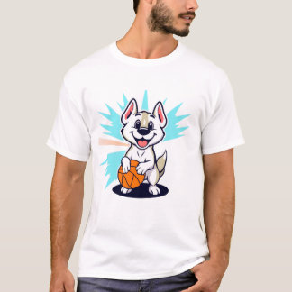 Hunde spielen Basketball T-Shirt