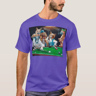 Hunde spielen Billard Classic TShirt