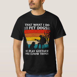 Hunde spielen Gitarren Dinge T - Shirt