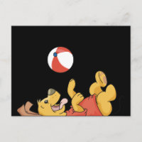 Hunde spielen mit Kugelschreibern und Geschenken