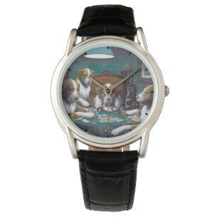 Hunde spielen Poker Cassius Marcellus Coolidge 189 Armbanduhr