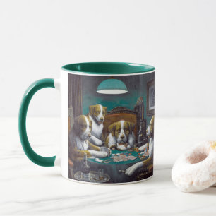 Hunde spielen Poker Cassius Marcellus Coolidge 189 Tasse