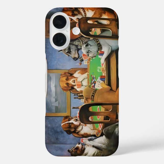 Hunde spielen Poker von Cassius Marcellus Coolidge Case-Mate iPhone Hülle (Rückseite)