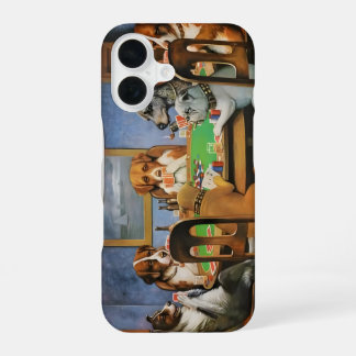 Hunde spielen Poker von Cassius Marcellus Coolidge iPhone 16 Hülle