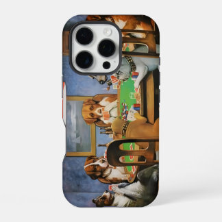 Hunde spielen Poker von Cassius Marcellus Coolidge iPhone 16 Pro Hülle