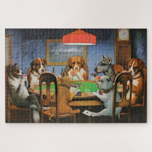 Hunde spielen Poker von Cassius Marcellus Coolidge Puzzle