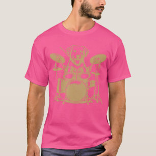 Hunde spielen Trommeln Lover Gift Funny Drumming H T-Shirt
