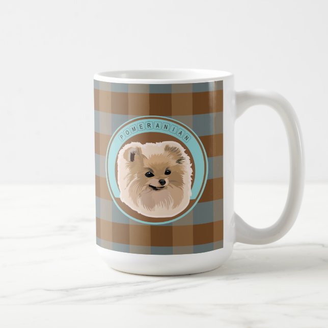 Hunde-Spitz Tasse (Rechts)