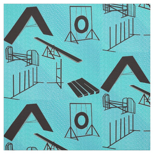 Hunde Sport Agility Stoff (Muster)