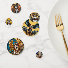 Hunde Steampunk mit Flügeln Konfetti