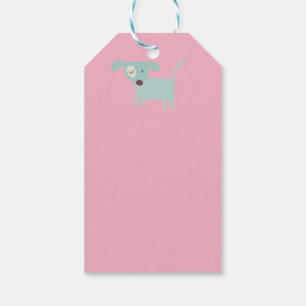 Hunde, Sterne und Blume Geschenkanhänger