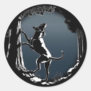 Hunde Sticker Jagd Hunde Kunst Sticker