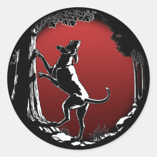 Hunde Sticker Jagd Hunde Kunst Sticker