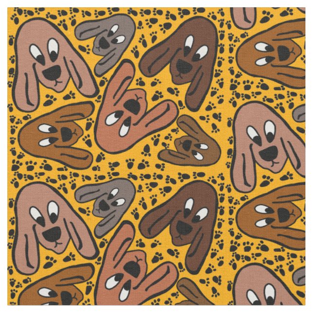Hunde Stoff (Nahaufnahme)