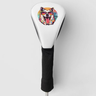 Hunde Strand Sommer Hund entspannt Golf Headcover