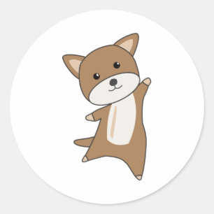 Hunde Sweet Puppy Hunde Funny Animals Runder Aufkleber