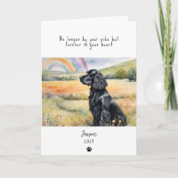 Hunde Sympathy Card, individuelle Name. Pet Loss C