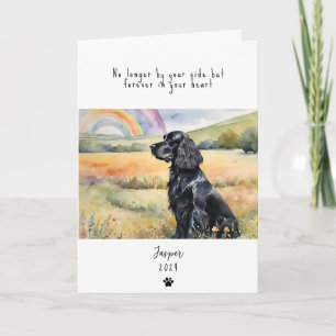 Hunde Sympathy Card, individuelle Name. Pet Loss C Karte