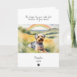Hunde Sympathy Card, individuelle Name. Pet Loss C Karte