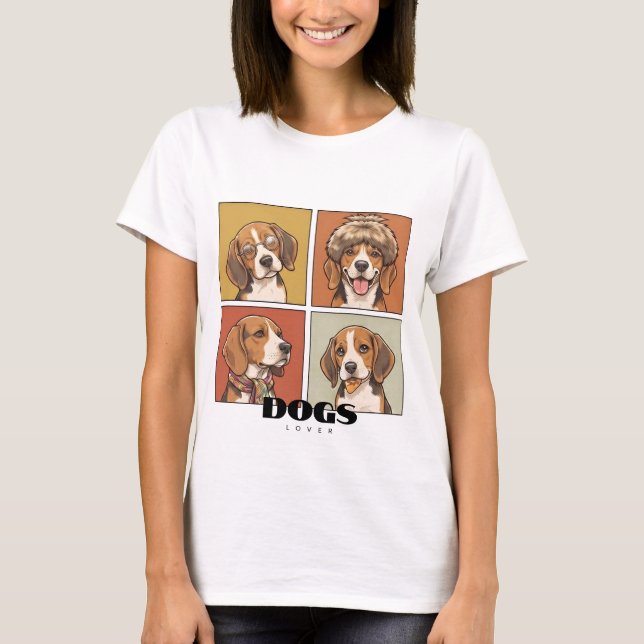 Hunde T-Shirt (Vorderseite)