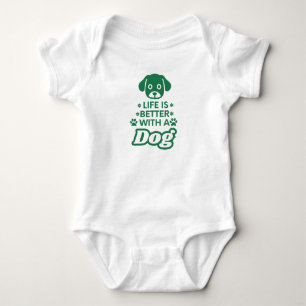 Hunde-T-Shirt Baby Strampler