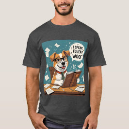Hunde T - Shirt - Ich spreche fließend Holz - Haus