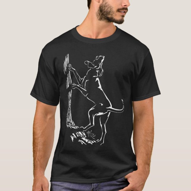 Hunde T - Shirt Plus Größe Jagd Hundeshirt (Vorderseite)