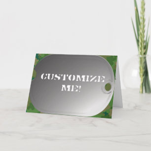 Hunde-Tag-Camouflage Karte